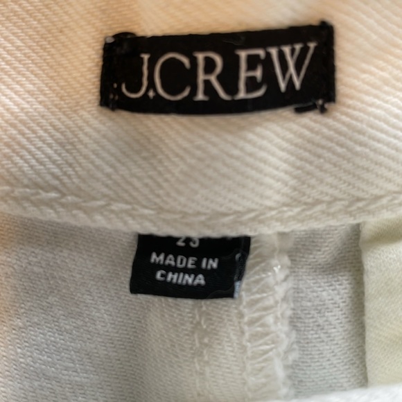 NWOT J. Crew A-Line Denim Short in White, size 23 - Picture 2 of 4